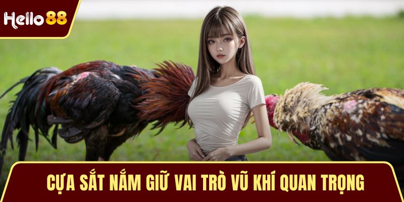 Cựa sắt nắm giữ vai trò vũ khí quan trọng 