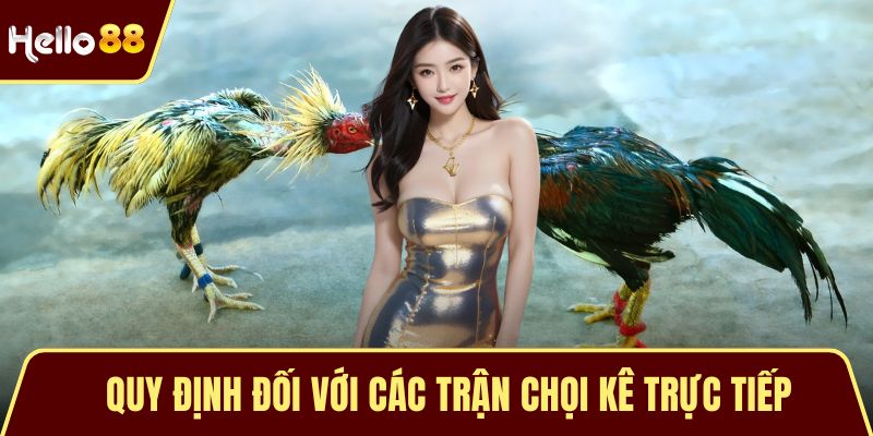 Quy định đối với các trận chọi kê trực tiếp
